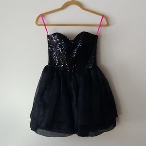 Betsey Johnson Short Sequin Skirt Dress